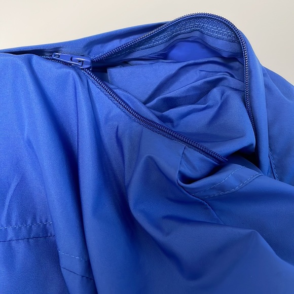 Karen Scott Sport Bright Blue Repellant Convertible Sleeve Zip/Snap Jacket Sz Lg - Picture 10 of 12